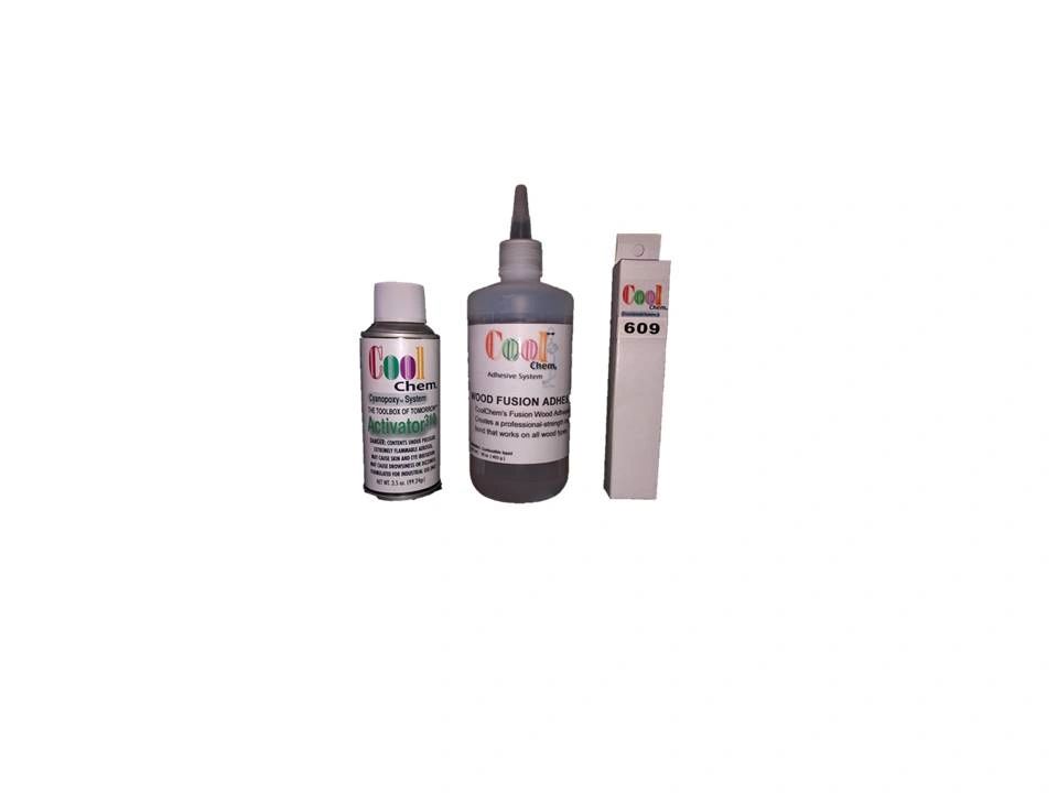 CoolChem 609 wood fusion adhesive kit with aerosol activator